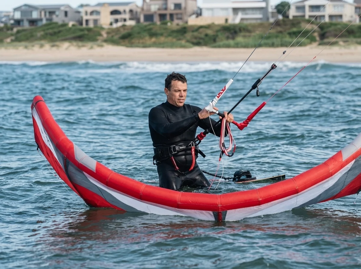 enesepääste lohega vees